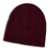 Burgundy Linley Cable Knit Beanies
